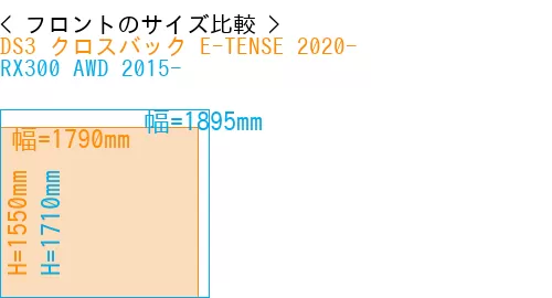 #DS3 クロスバック E-TENSE 2020- + RX300 AWD 2015-
